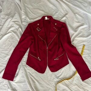 White House Black Market Elegant Red Women's Jacket (worn twice)